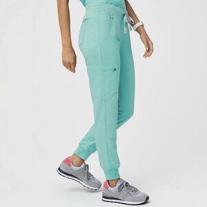 FIGS Zamora Jogger Scrub Pants in Limited Edition Fresh Aqua PO#1714, size XS/P